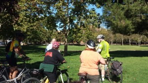 Touring San Jose parks with Jean Dresden and Jim Reber.